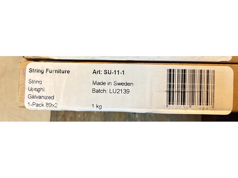 2 st. Fristående stolpar, String, Galvaniserad, ord. pris inkl. moms ca 1500 kr