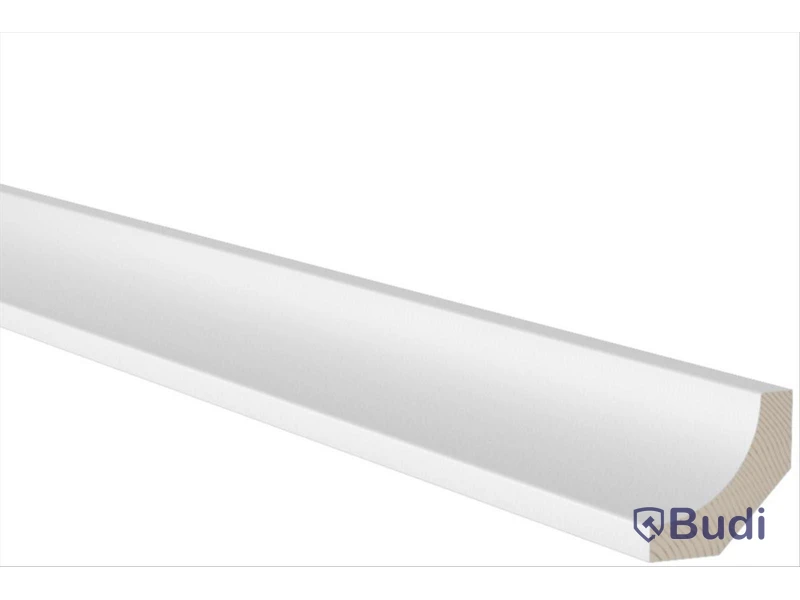 23 st. Hålkälslist Furu 15X43MM Vit L: 4400 mm, 561502