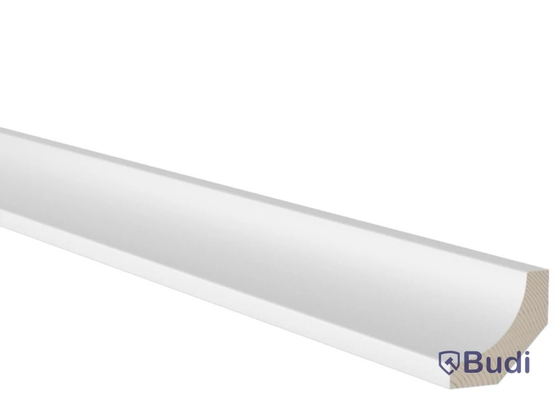 35 st. Hålkälslist Furu 15X43MM Vit L: 4400 mm, 402942
