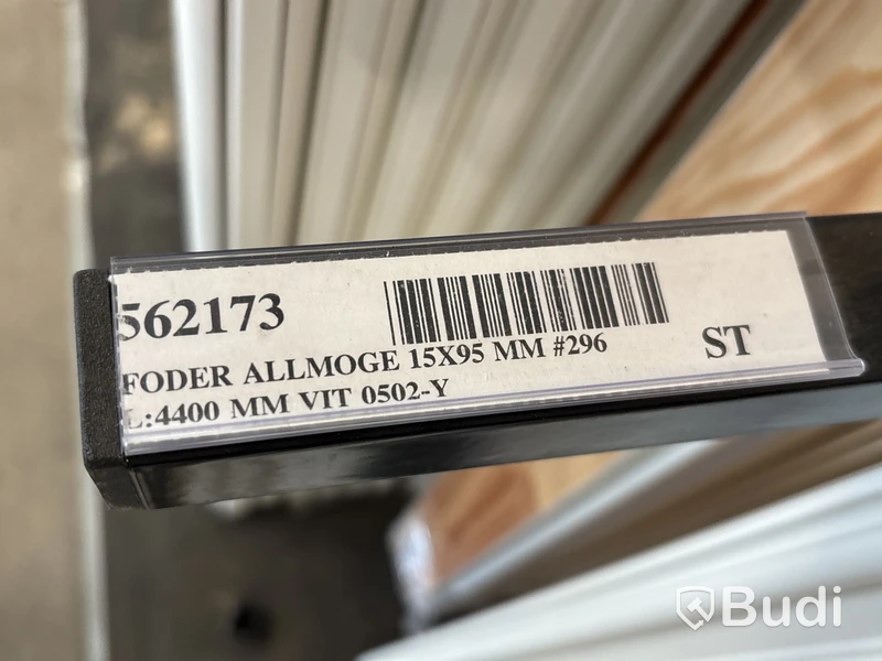 16 st. Foder Allmoge Furu 15X95MM L:4400 MM Vit, 562173
