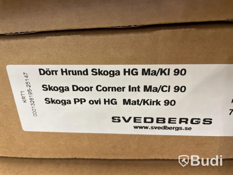 Duschhörna Skoga Halvrund Matt/klarglas med hålgrepp 1st, Svedbergs, 7332793