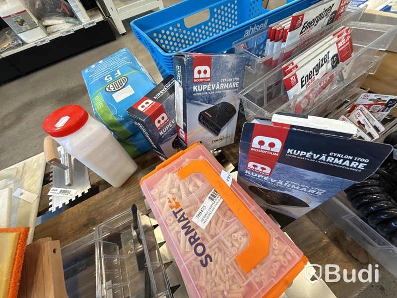 Parti med diverse produkter