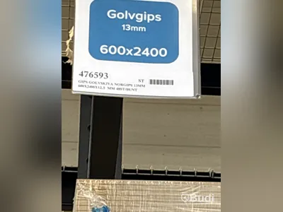 50 st. Gipsskiva Norgips Golv, 600X2400X12.5 MM, 476593