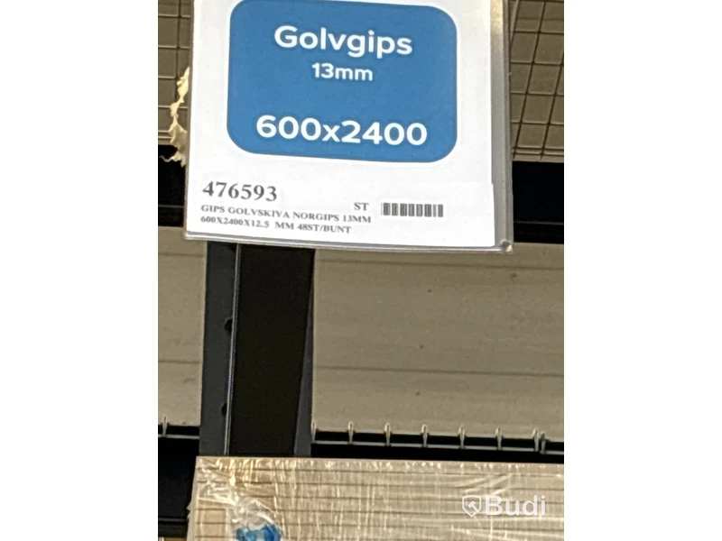 50 st. Gipsskiva Norgips Golv, 600X2400X12.5 MM, 476593