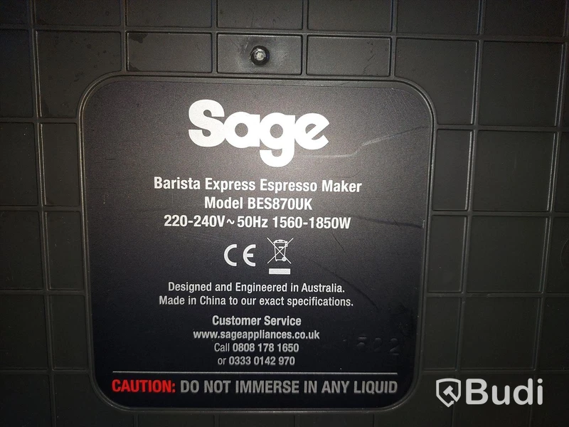 Kaffe/Espressomaskin Sage Barista
