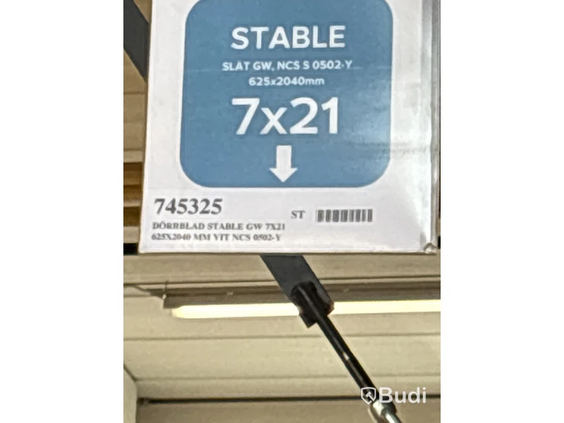 2 st. Innerdörr Swedoor Stable GW Vit 7X21, 745325