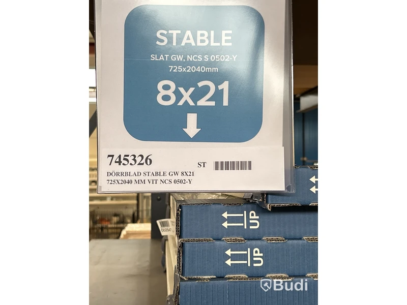 6 st. Innerdörr Swedoor Stable GW Vit 8X21, 745326