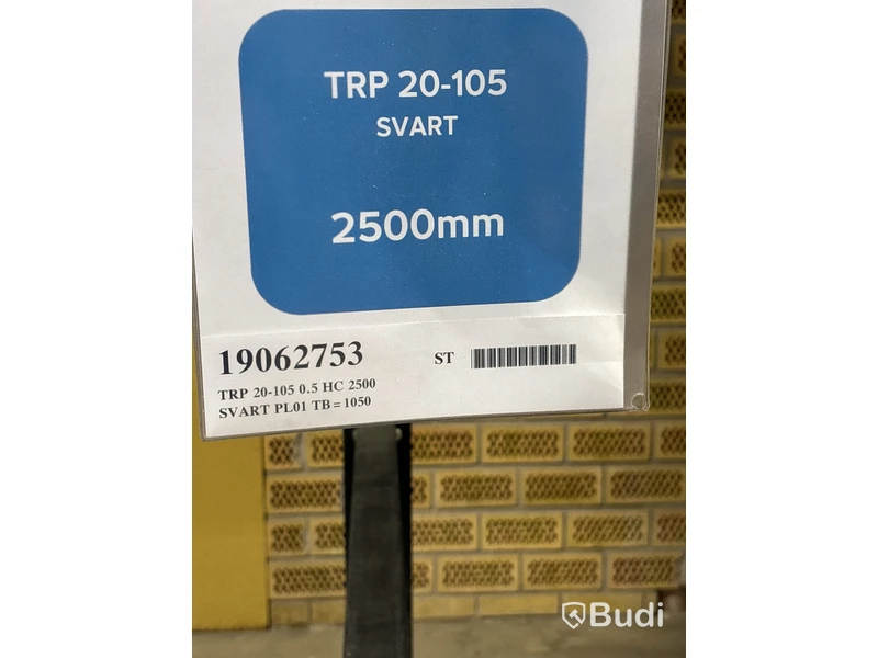 20 st. Profilerad takplåt TRP 20-105 HC 0.5 HC 2500 SVART, 19062753