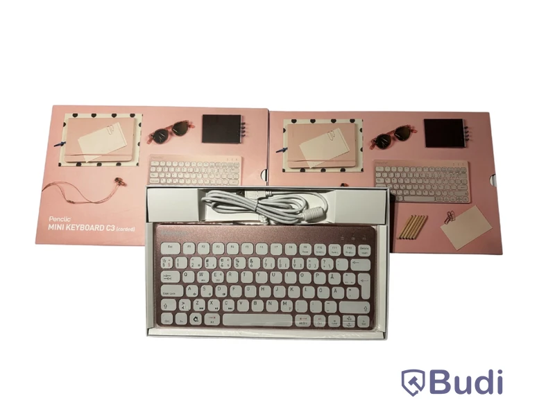 3 st. Tangentbord Penclic Mini C3, rosa