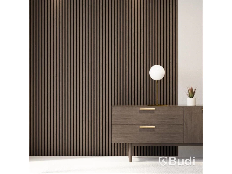 7 st. AKUSTIKPANEL B!DESIGN SVENDBORG VALNÖT 2400X520X18MM