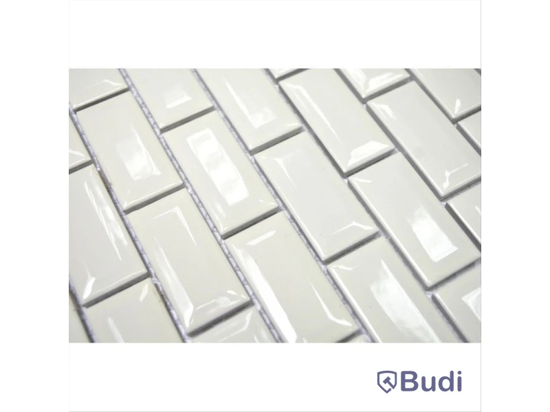 0,9 kvm MOSAIK METRO DIAMOND VIT BLANK 30X30CM