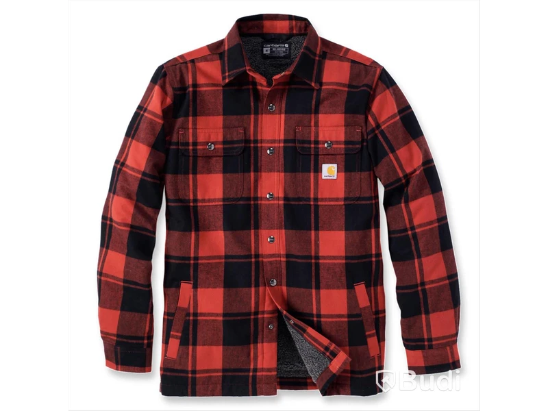 SKJORTA CARHARTT 105939R81, RÖD\/SVART STL. 2XL