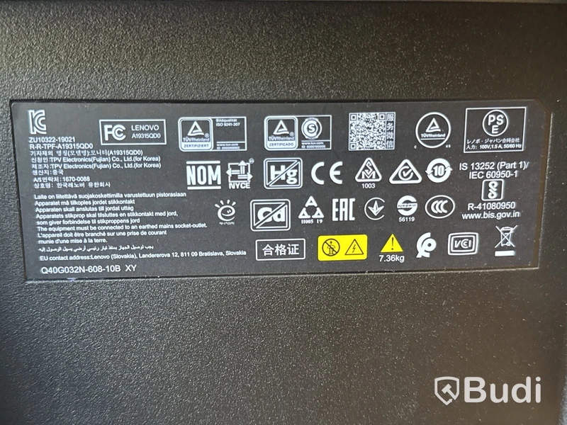 32” välvd monitor Lenovo D32qc-20
