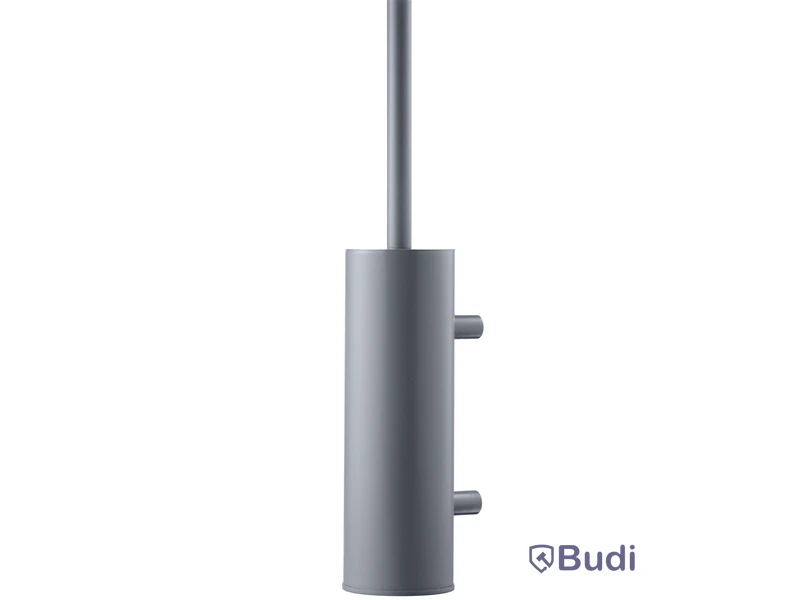 Vägghängd toalettborste med utbytbar borste. Tapwell. Artnr: 9422829. TA220 Ascot Grey.