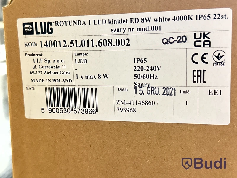 2 st. Utomhus vägglampa Light By Sweden, Rotunda 1 LED, 140012.5L011.608.002