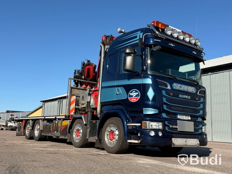 Bodbil Scania R490 8X2*6 -2015 | Hiab X-hipro 1058 E-7 | Jib 150x-6