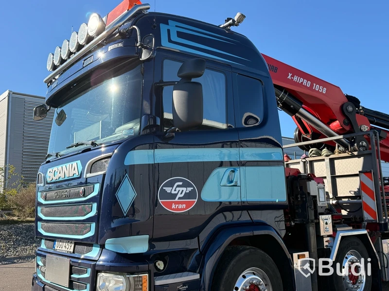 Bodbil Scania R490 8X2*6 -2015 | Hiab X-hipro 1058 E-7 | Jib 150x-6