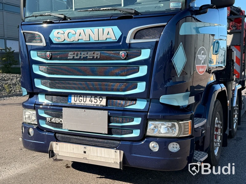 Bodbil Scania R490 8X2*6 -2015 | Hiab X-hipro 1058 E-7 | Jib 150x-6