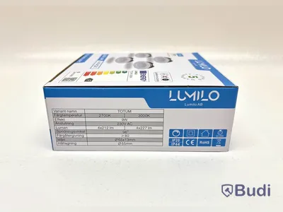 5 st. 4-pack LED-lampor Lumilo, Totum N 3000k, Quick Link