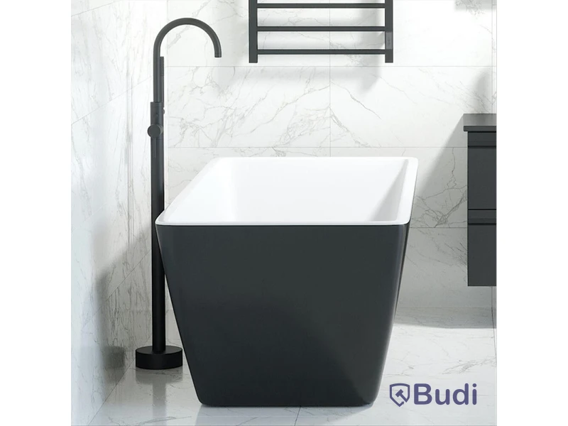BADKAR CAMARGUE FRISTÅENDE MARSTRAND SVART/VIT 170X75CM