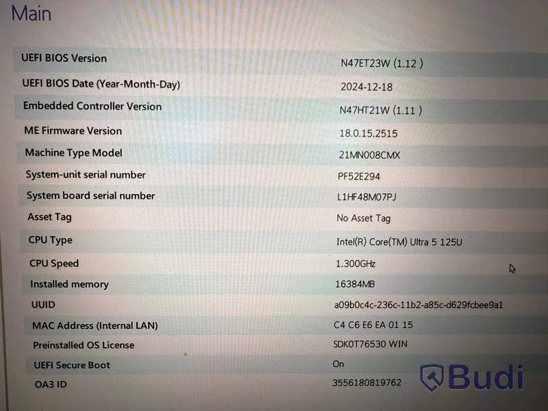 Lenovo ThinkPad T16 Gen 3 16GB
