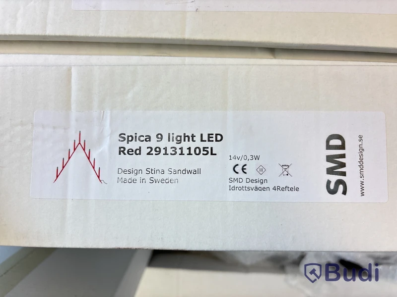 Adventsljusstake SMD Spica röd. Ord. pris inkl. moms: ca 2880 kr.