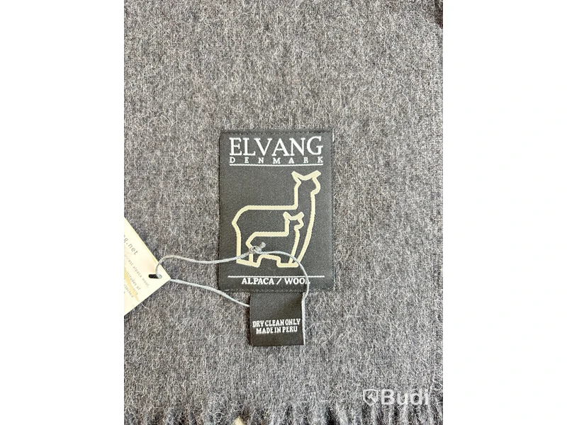 Filt Elvang mörk grå alpacka/ull. Ord. pris inkl. moms: ca 1549 kr.