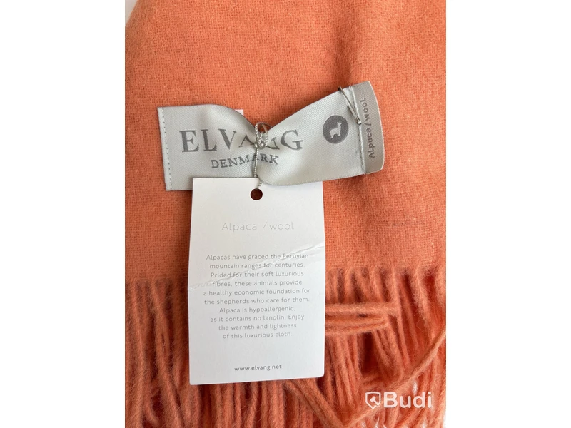 Filt Elvang orange sorbet Alpacka/ull. Ord. pris inkl. moms: ca 1299 kr.