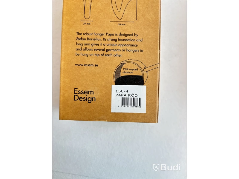 8 st. Diverse krokar Essem Design. Ord. pris inkl. moms: ca 2304 kr.