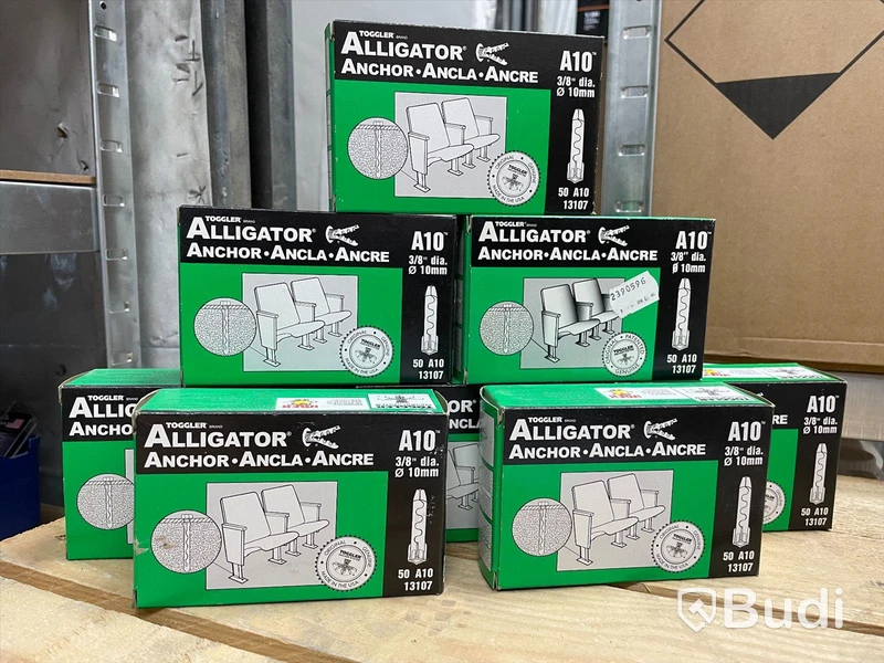 8 st förp, Alligatorplugg, Toggler, A10, 10mm, 50-pack