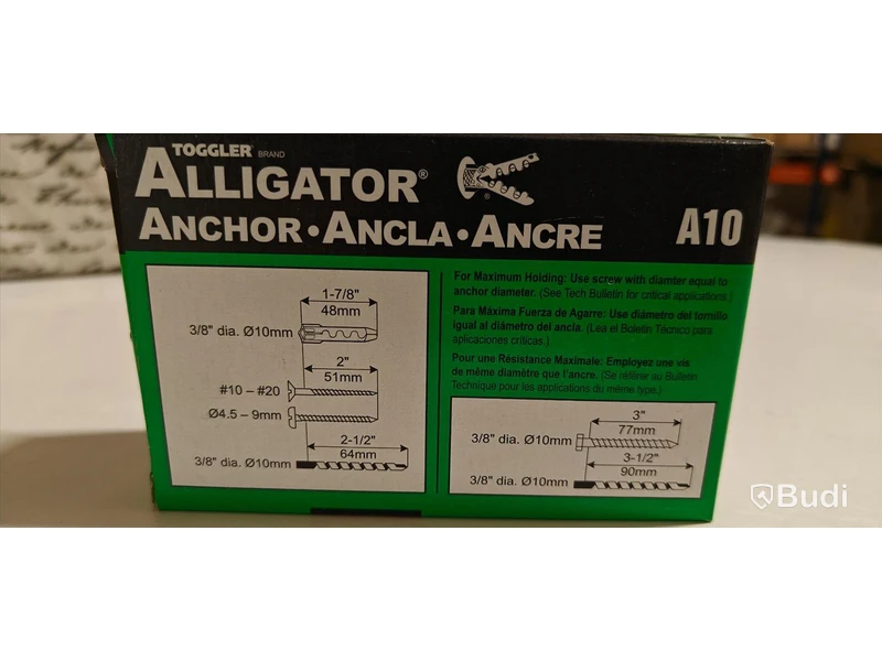 8 st förp, Alligatorplugg, Toggler, A10, 10mm, 50-pack