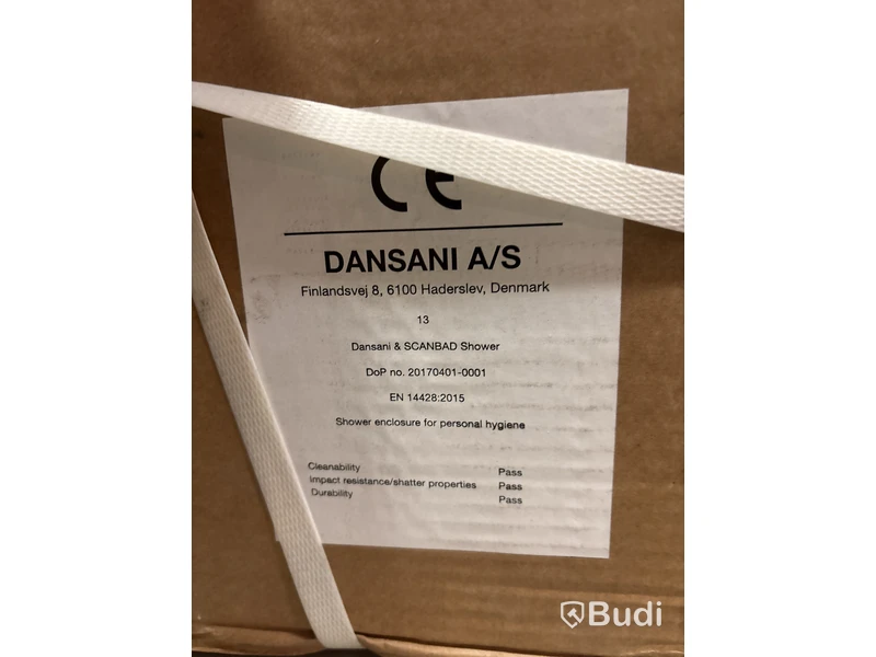 DUSCHDÖRR SCANBAD/DANSANI FLEXI A90 SLAGDÖRR KLARGLAS 90CM SVART