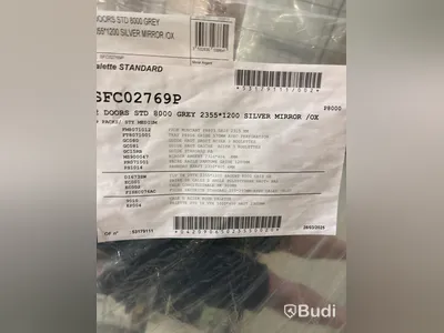 SKJUTDÖRR REGALUX 1200X2350MM SPEGEL 2-PACK GRÅ/SILVER