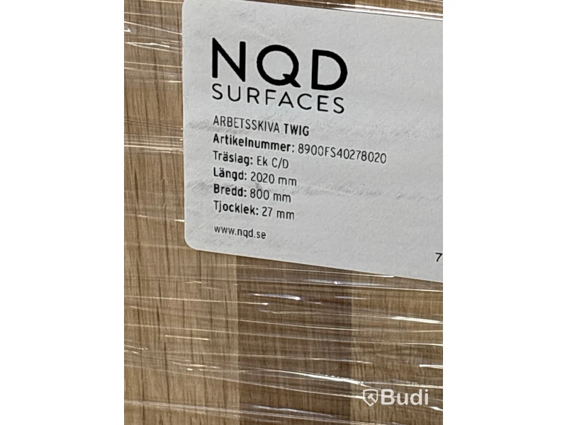 2 st. ARBETSSKIVA NQD SURFACES EK TWIG C/D FS 27X800X2020MM