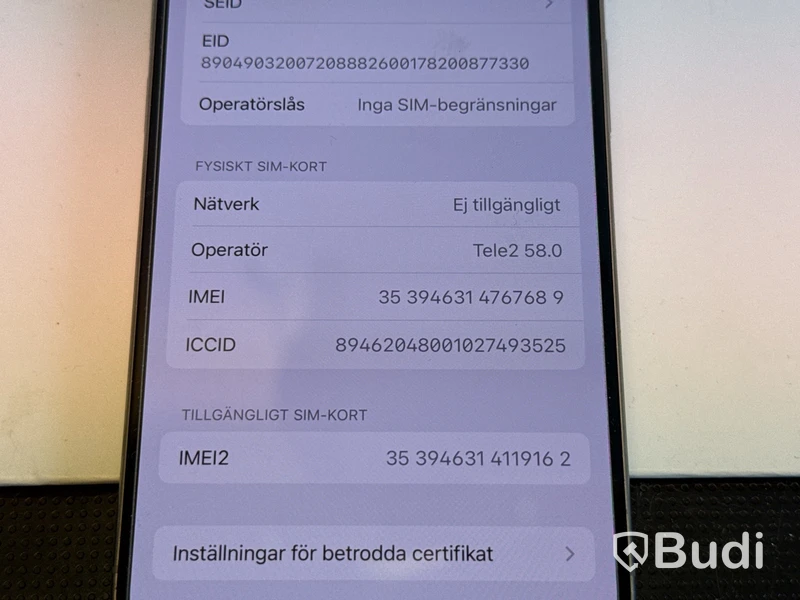 iPhone 15 Pro, 128 GB, grå