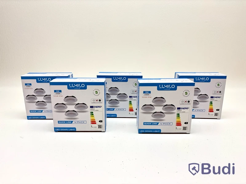 5 st. 4-pack LED-lampor Lumilo, Totum N 3000k, Quick Link