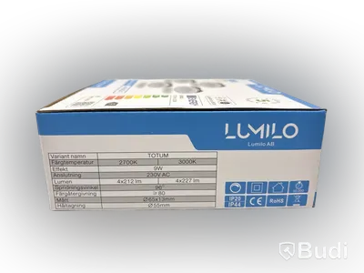 18st. 4-pack LED-lampor Lumilo, Totum W 3000k, Quick Link