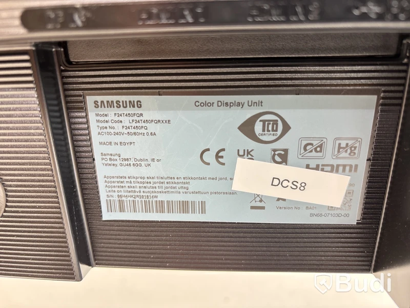 2 st. Datorskärmar Samsung F24T450FQ inkl. stativ, 24 tum