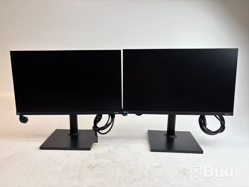 2 st. Datorskärmar Samsung F24T450FQ inkl. stativ, 24 tum