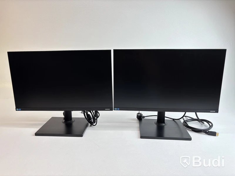 2 st. Datorskärmar Samsung F24T450FQU inkl. stativ, 24 tum