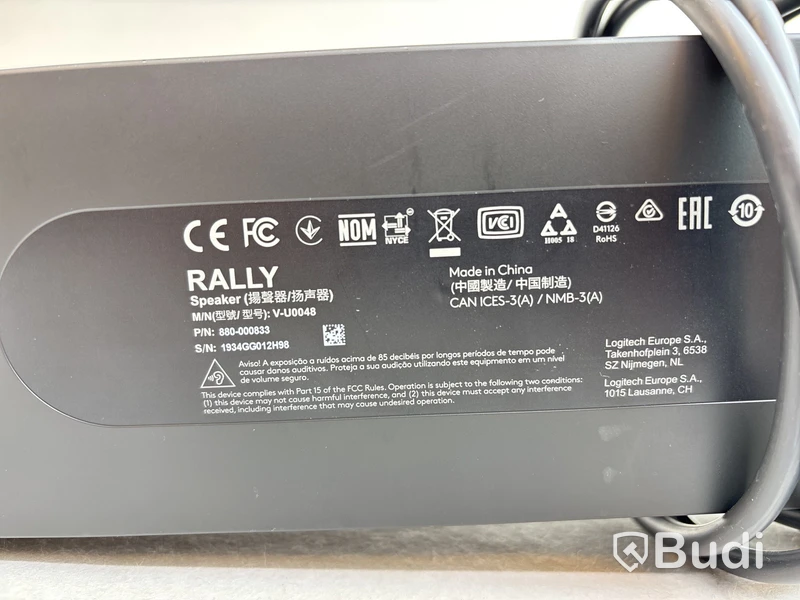 Högtalare Logitech Rally V-U0048.