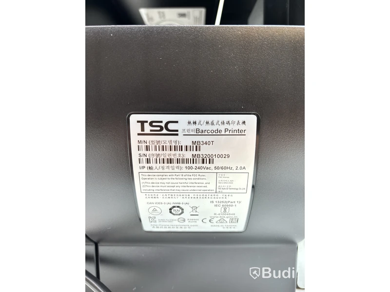 Etikettskrivare TSC MB340T.
