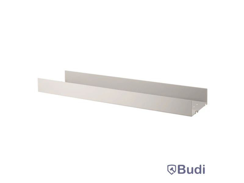 3 st. Hyllplan String, hög kant metall, beige, Ord. pris inkl. moms: ca 2400 kr