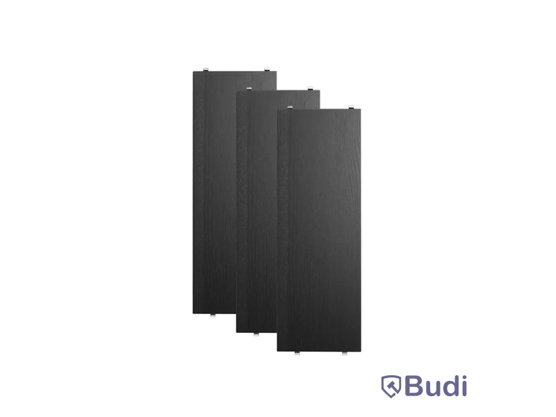 3 st. Hyllplan String, svartbetsad ask, Ord. pris inkl. moms: ca 1100 kr