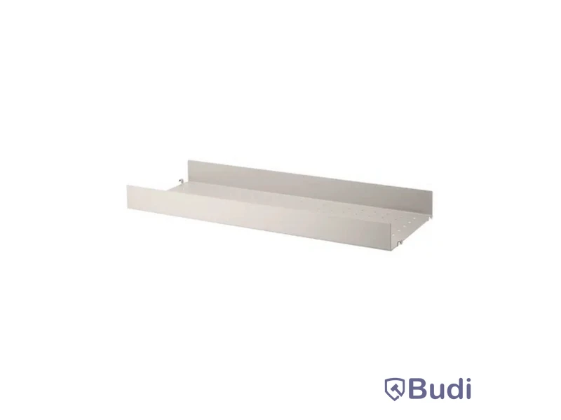 2 st. Hyllplan String, hög kant metall, beige, Totalt ord. pris inkl. moms: ca 1800 kr