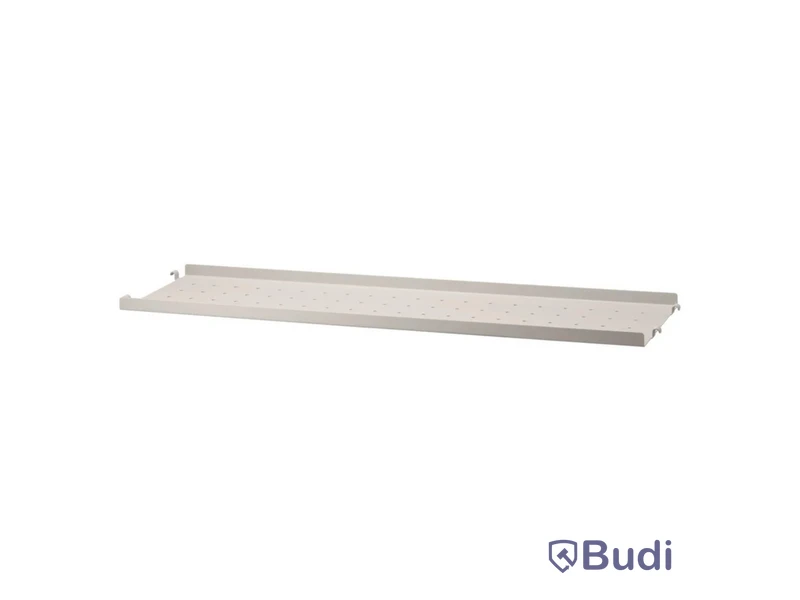2 st. Hyllplan String, låg kant metall, beige, Totalt ord. pris inkl. moms: ca 1600 kr
