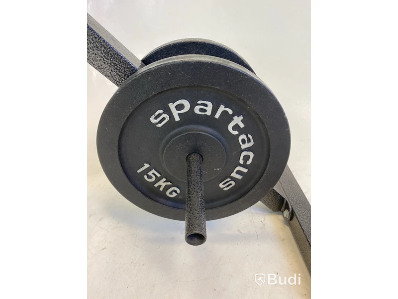 Viktställ med fria vikter inkl. skivstång, Spartacus