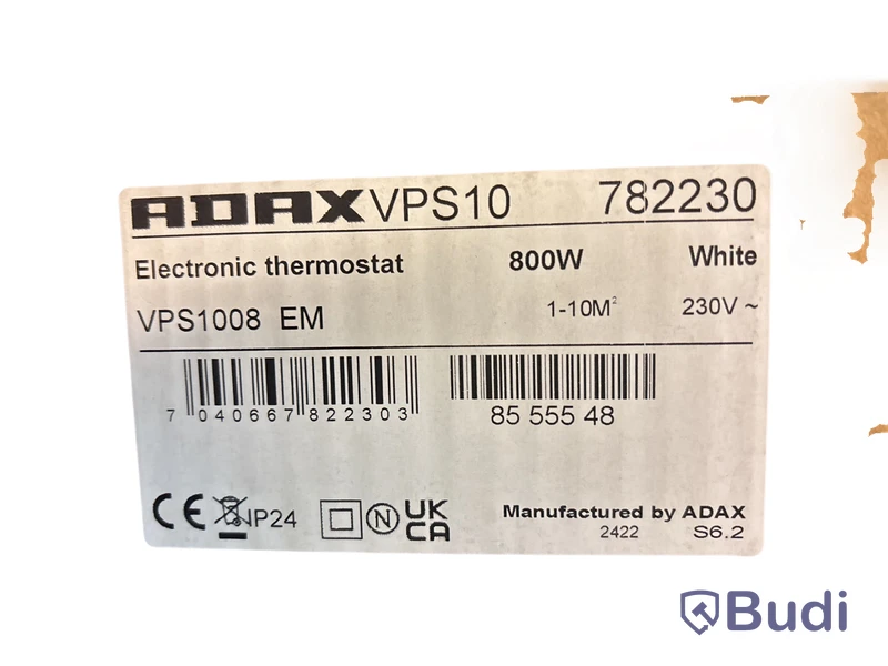 VÅTRUMSRADIATOR ADAX VPS1008E 800W