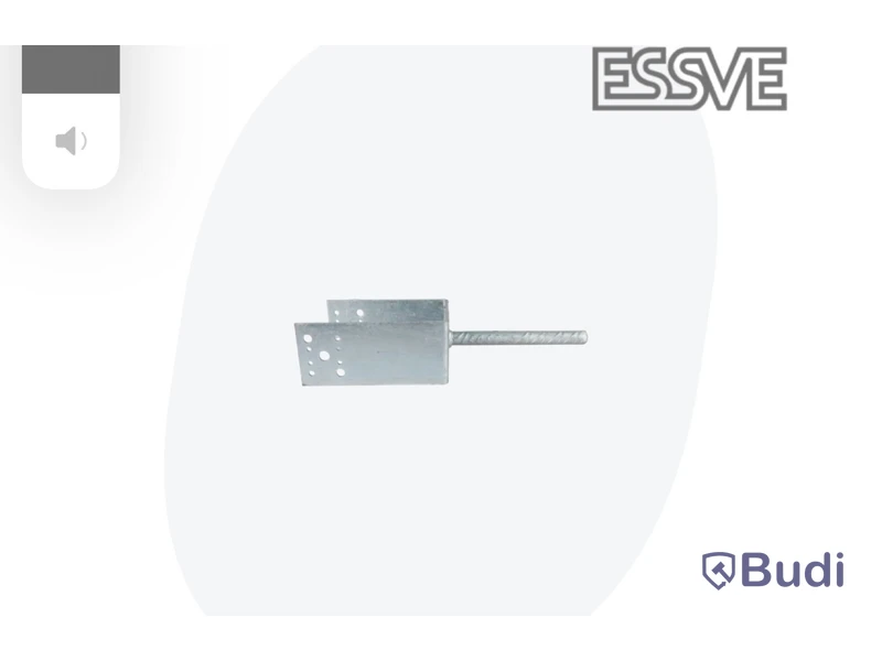 3 st. STOLPSKO ESSVE 5 mm, typ U, förzinkad