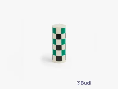 4 st. Column candle HAY, off-white, green & black M, Totalt ord. pris inkl. moms: ca 1600 kr